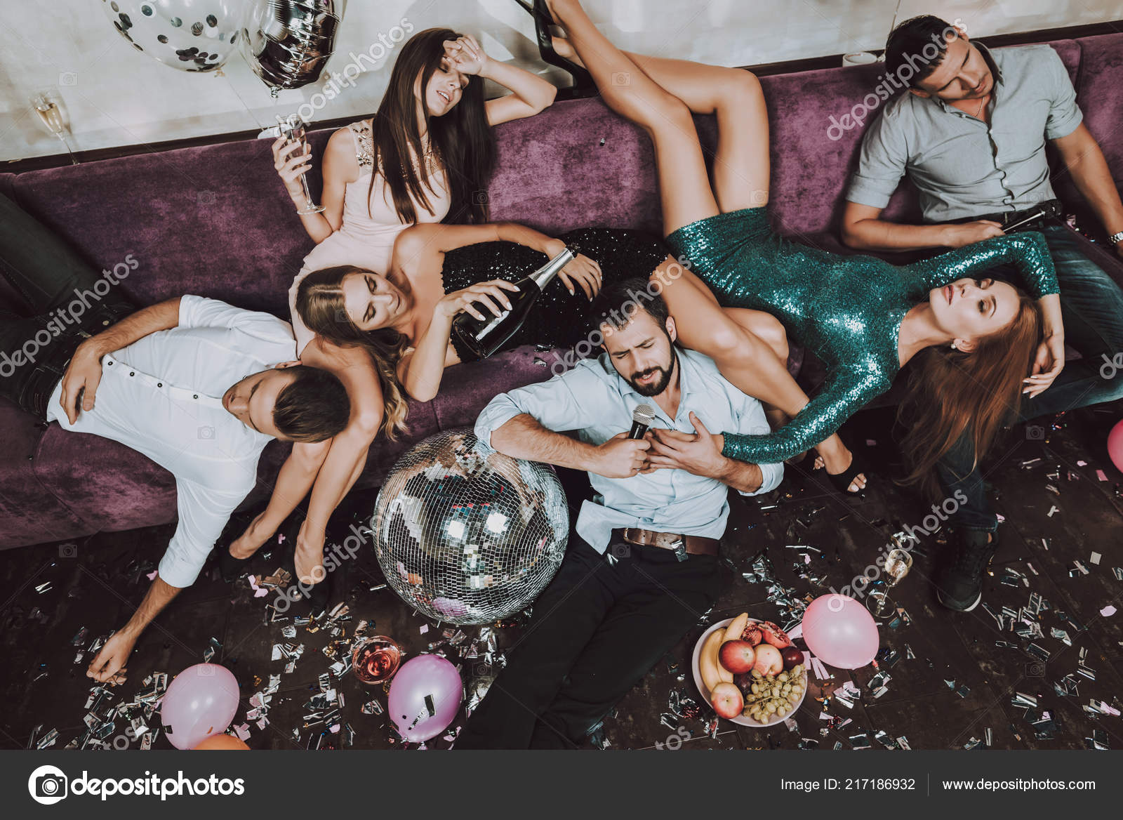 Воздушный Шар Конфетти После Вечеринки Отдыхай Празднование.