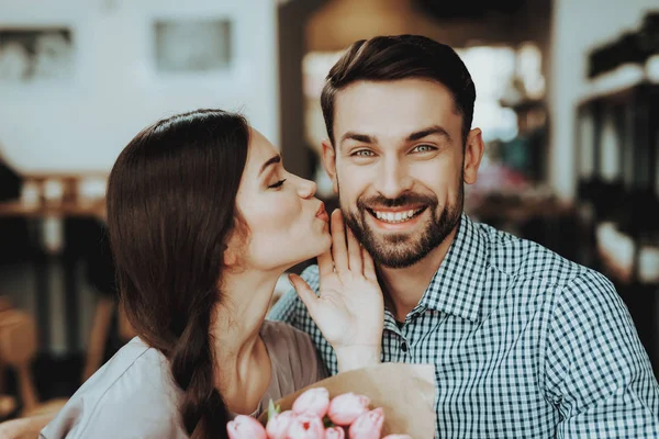 Big Day March All People Springtime Good Romantic Girl Relationship — Stock Photo, Image