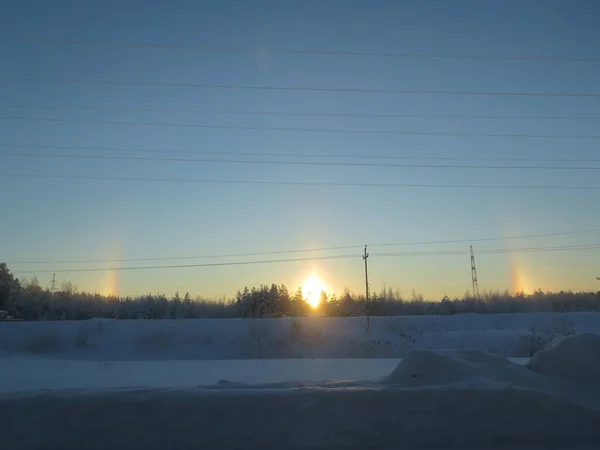 Şehirde günbatımı