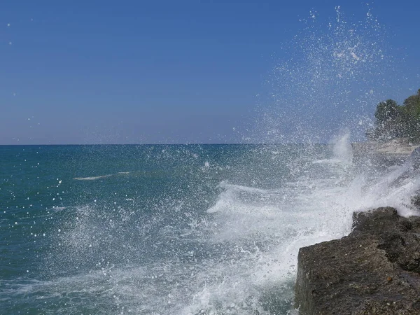 Éclaboussures Eau Dans Mer — Photo