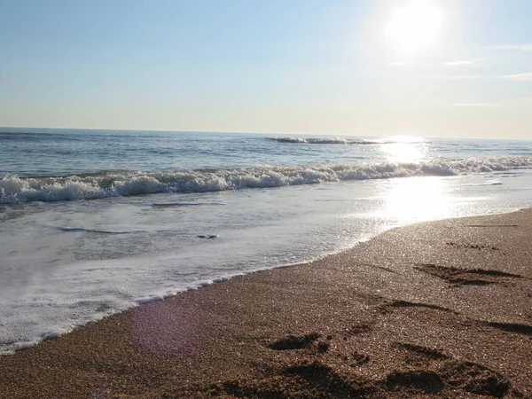 Sahilde gün batımı