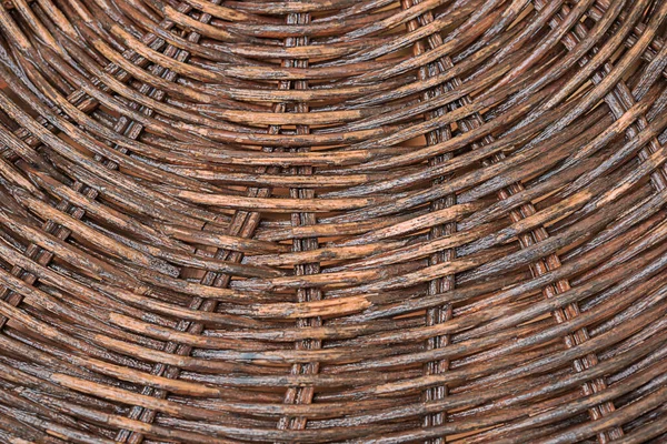 Textuur Verweven Bruine Twijgen Bamboe Achtergrond Tafeloppervlak — Stockfoto