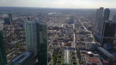 Gökdelen perspektifinden Frankfurt Main panoraması Frankfurt De, 2017.04.06
