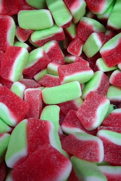 Colorfull Gummy Strawberry Flavour Candies — Stock Photo, Image