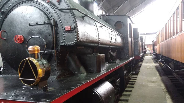 Vintage Steam Locomotive Frontal View — Stock Photo, Image