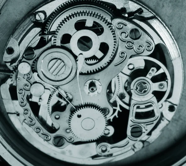 vintage mechanical watch machinery macro detail