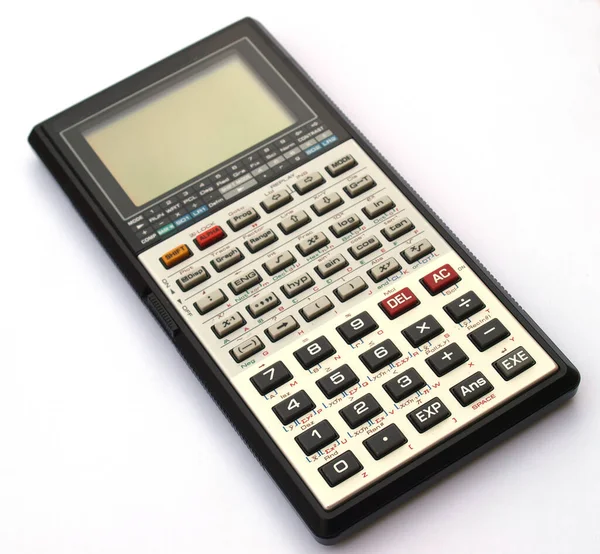 Математичний Науковий Калькулятор Білому Тлі — стокове фото