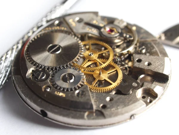 Close Vintage Watch Mechanism Gears Royalty Free Stock Fotografie