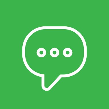 Grafik Tasarım Projeleri için Konuşma Simgesi