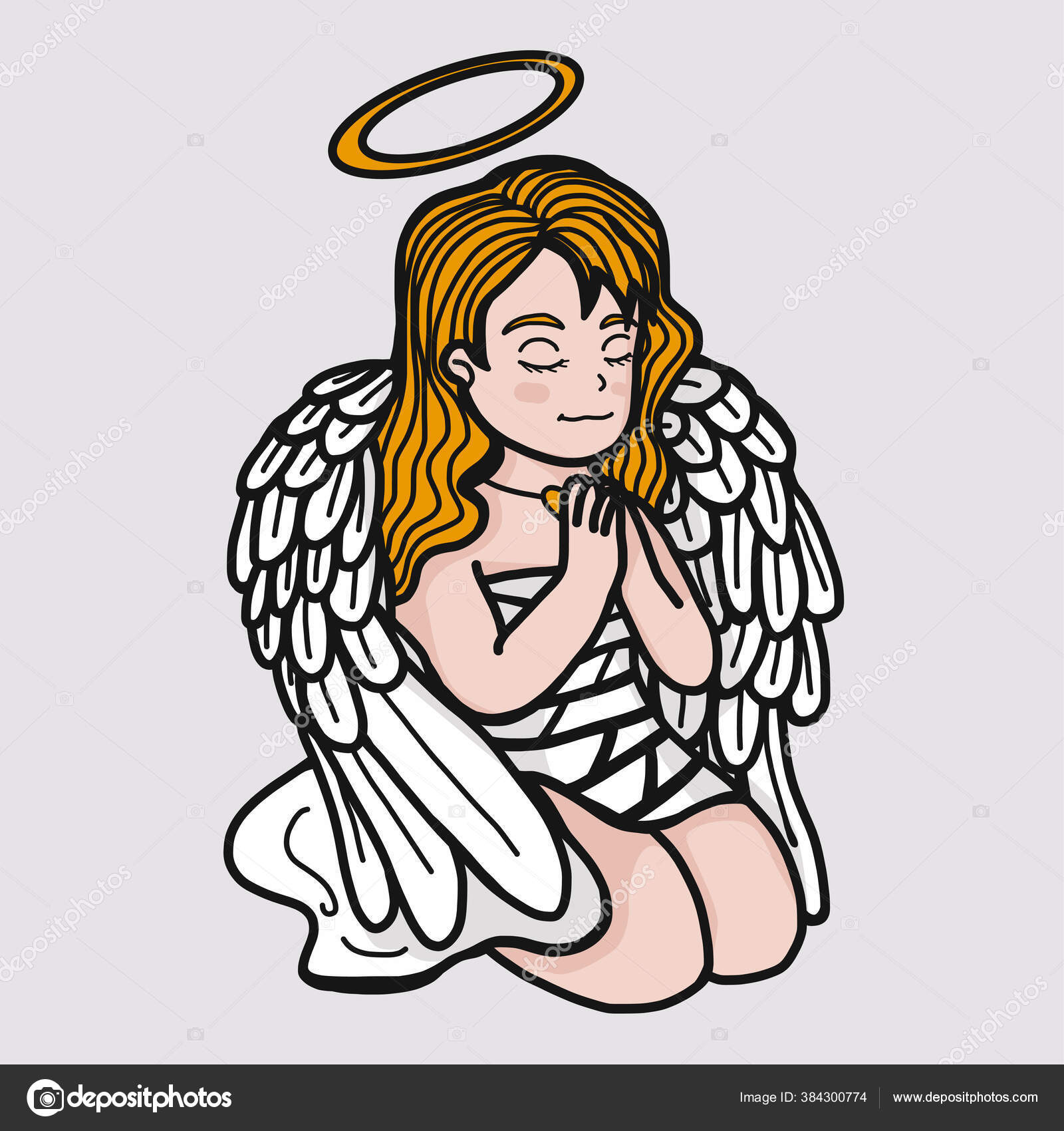 desenho de Anjo feito a lápis - Arte no Papel Online