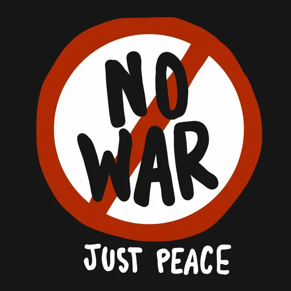 没有战争只是和平标识矢量说明 — 图库矢量图片