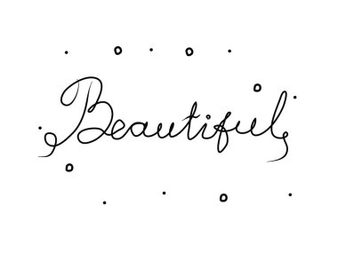 El yazısıyla yazılmış çok güzel bir yazı. Modern el yazısı çizimi. Kelime illüstrasyonu 