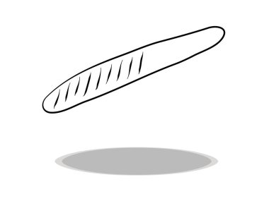 Tırnak dosya simgesi vektörü, el çizimi. Araç tasviri, sembol çizimi 