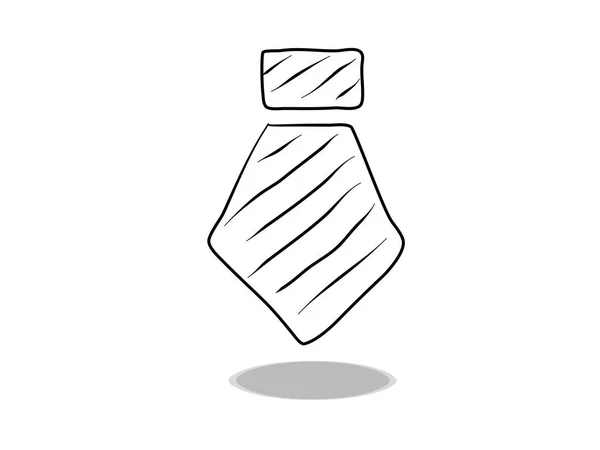 白の背景にアイコンをタイ フラットデザイン 手描き イラストアクセサリー シンボルの輪郭 — ストックベクタ