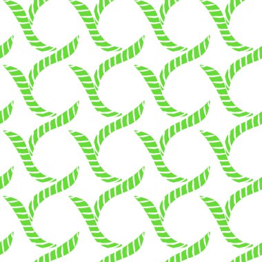 Yeşil süslemeli soyut süs. Vektörsüz şablon arka planı. Sanat sürekli bir illüstrasyon. El çizimi soyut sanat 