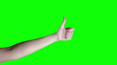 El hareketi gibi, evet. Video krom anahtarı için yeşil krom. İzole video rengi 