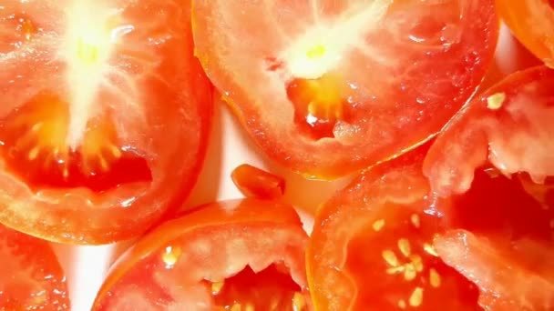 Tomato 360 Turn 360 Degrees Video Tasty Dinner Health Food — Stock Video
