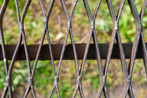 Eski Bir Vagona Metal Basıyor Eski Demir Izgaranın Dokusu — Stok fotoğraf