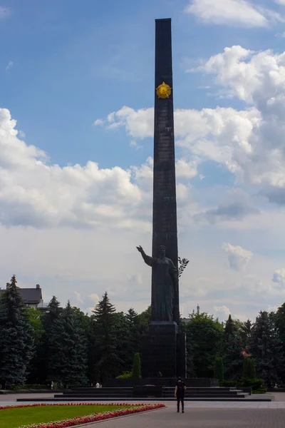 Szovjetunió Idejének Építészeti Emlékműve Szülőföld — Stock Fotó