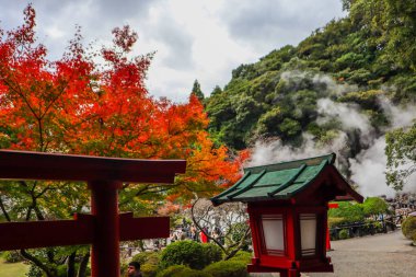 Kızıl Sonbahar Akçaağaç ve Buharlı Kaplıcalı Japon Bahçesi
