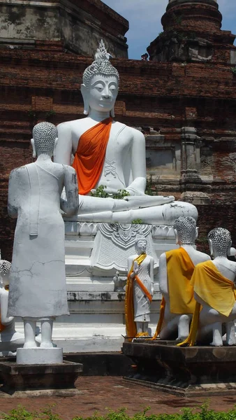 Buddha Fogja Használni Konferenciákon Bemutatni Napi Dharma Szabályok Előírások Tanítványok — Stock Fotó