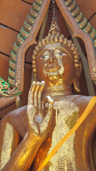 Buddha Statue Thailändischen Tempel Zur Verehrung Der Buddhisten — Stockfoto