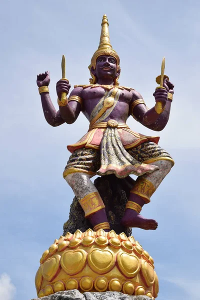 Jätten Ramkiat Som Kommer Från Ramayana Historia Som Förhärskande Sydasien — Stockfoto