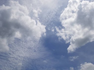 Değişen hava koşullarına göre bulutların örüntüsü.