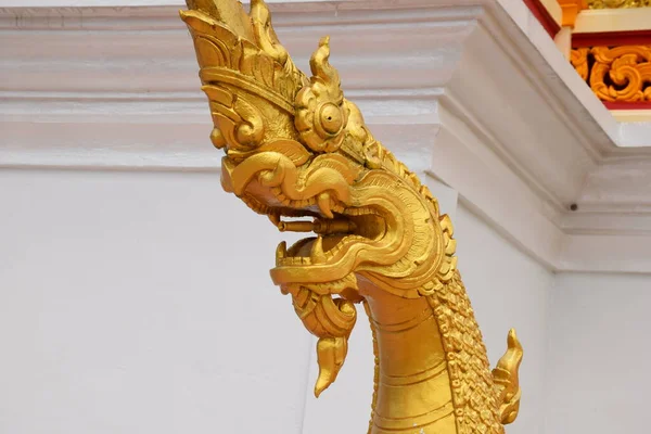 Socha Naga Thajských Chrámech Symbolem Těch Kteří Mají Silnou Víru — Stock fotografie