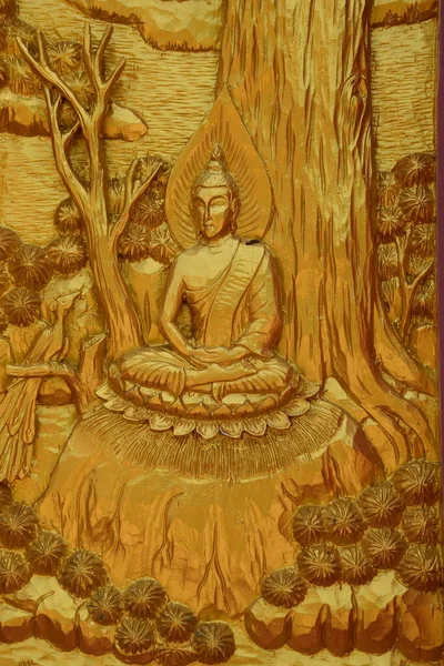 Изображения Истории Будды Тайских Храмах Понять Историю Буддизма — стоковое фото