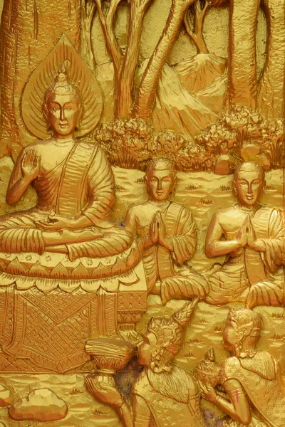 Изображения Истории Будды Тайских Храмах Понять Историю Буддизма — стоковое фото