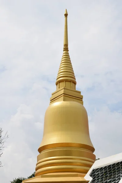 Különböző Pagodák Thai Templomokban Épült Kiváló Kézműves — Stock Fotó