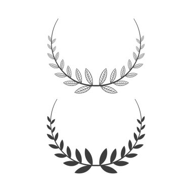 Çiçek dairesi çerçeve Basit düğün çelengi vektör el çizimi