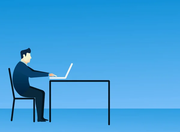 İş adamı kavramı insanların dizüstü bilgisayar kullanarak oturması