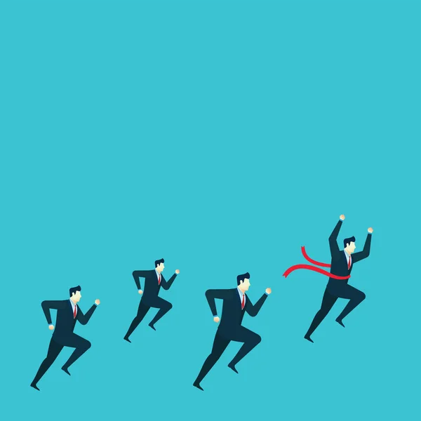 İş adamı konsepti çizim grubu kazananı