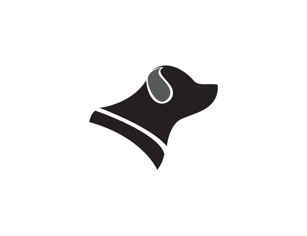 Cão Pet Logotipo Silhueta — Vetor de Stock