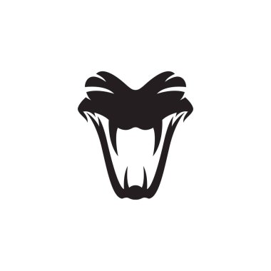 yılan vektör şablonu siluet logo şablonu