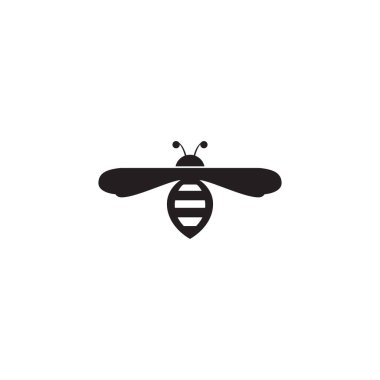 Arı logosu vektör maskotu illüstrasyonu