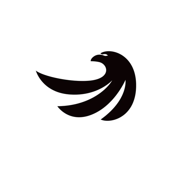 Orła Ptak Wektor Logo Szablon Sylwetka — Wektor stockowy