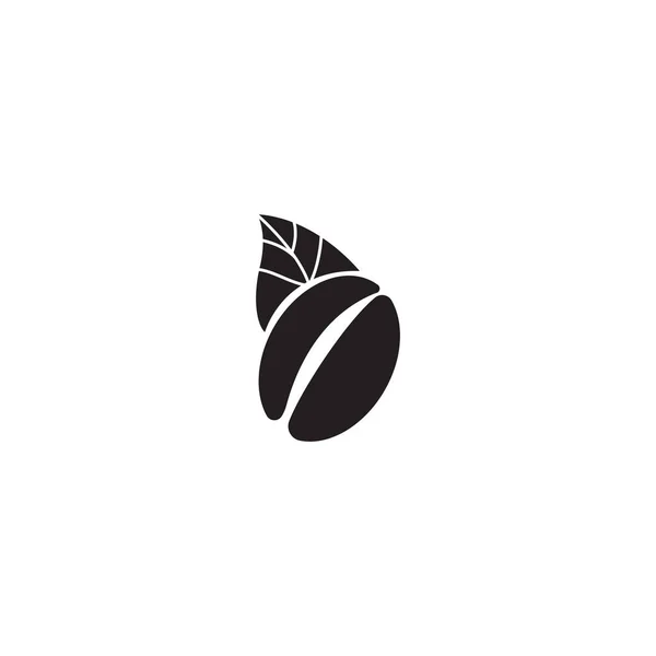 Kaffee Logo Vorlage Silhouette Design — Stockvektor