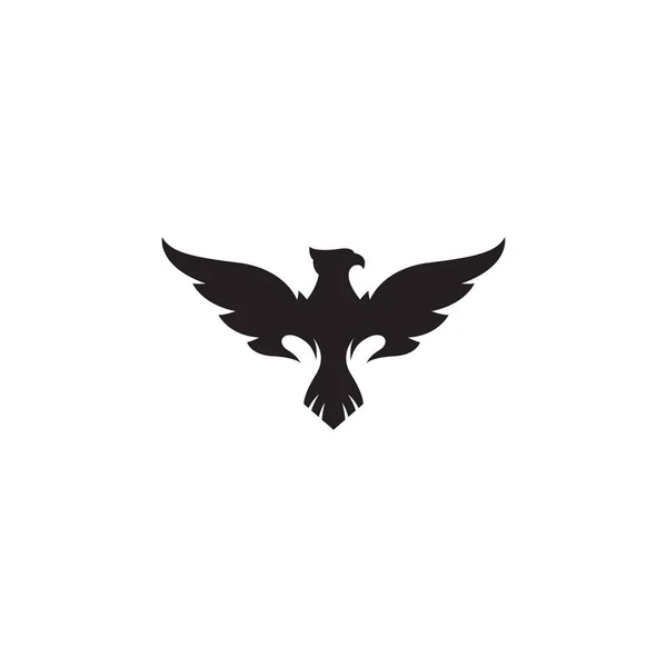Phoenix vektör siluet logo şablonu