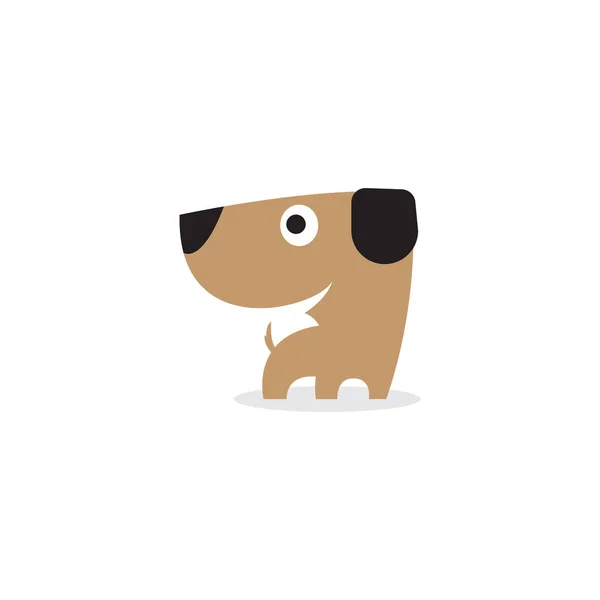 Ładny Pies Wektor Ilustracja Wzór Logo — Wektor stockowy