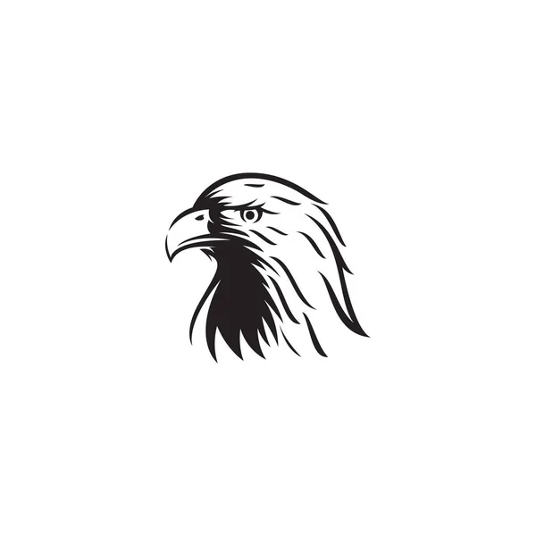 Modèle Logo Illustration Vectorielle Tête Aigle — Image vectorielle