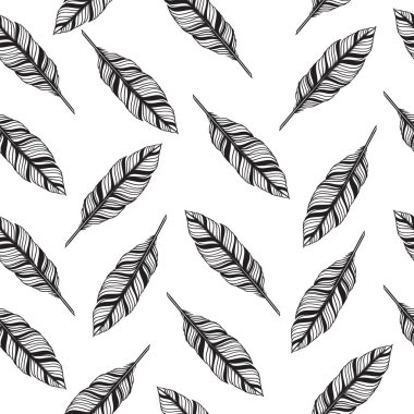 Tüysüz desen vektör illüstrasyonu