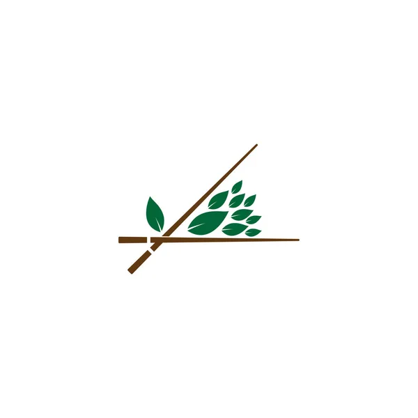 Modello Logo Alimenti Sani — Vettoriale Stock