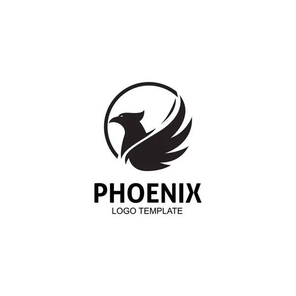 yaratıcı basit Phoenix kuş çember logosu konsepti