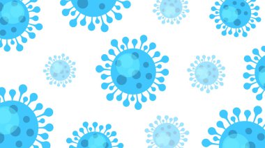 Coronavirus arkaplan virüsü konsepti
