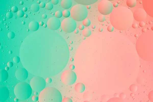 Fondo Macro Abstracto Agua Aceite Imagen Verde Rosa Degradado Color —  Fotos de Stock