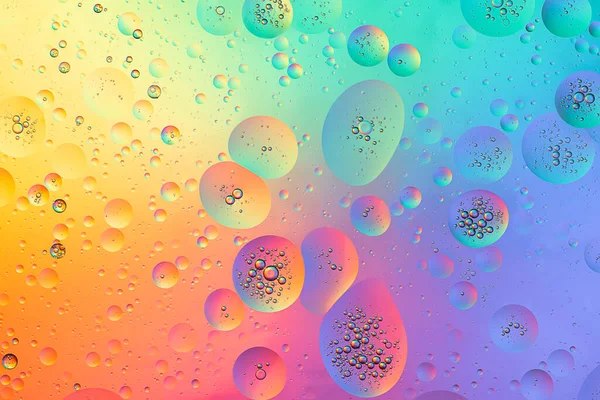 Yağ Gökkuşağı Duvar Kağıdının Soyut Renkli Makro Arkaplanı — Stok fotoğraf