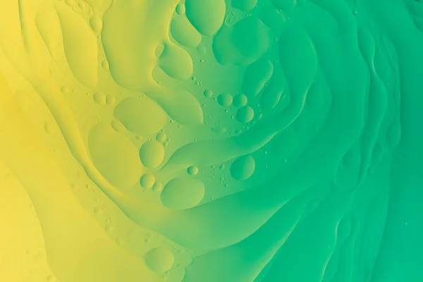 Макрозображення Олії Води Абстрактний Фон Зеленого Кольору — стокове фото